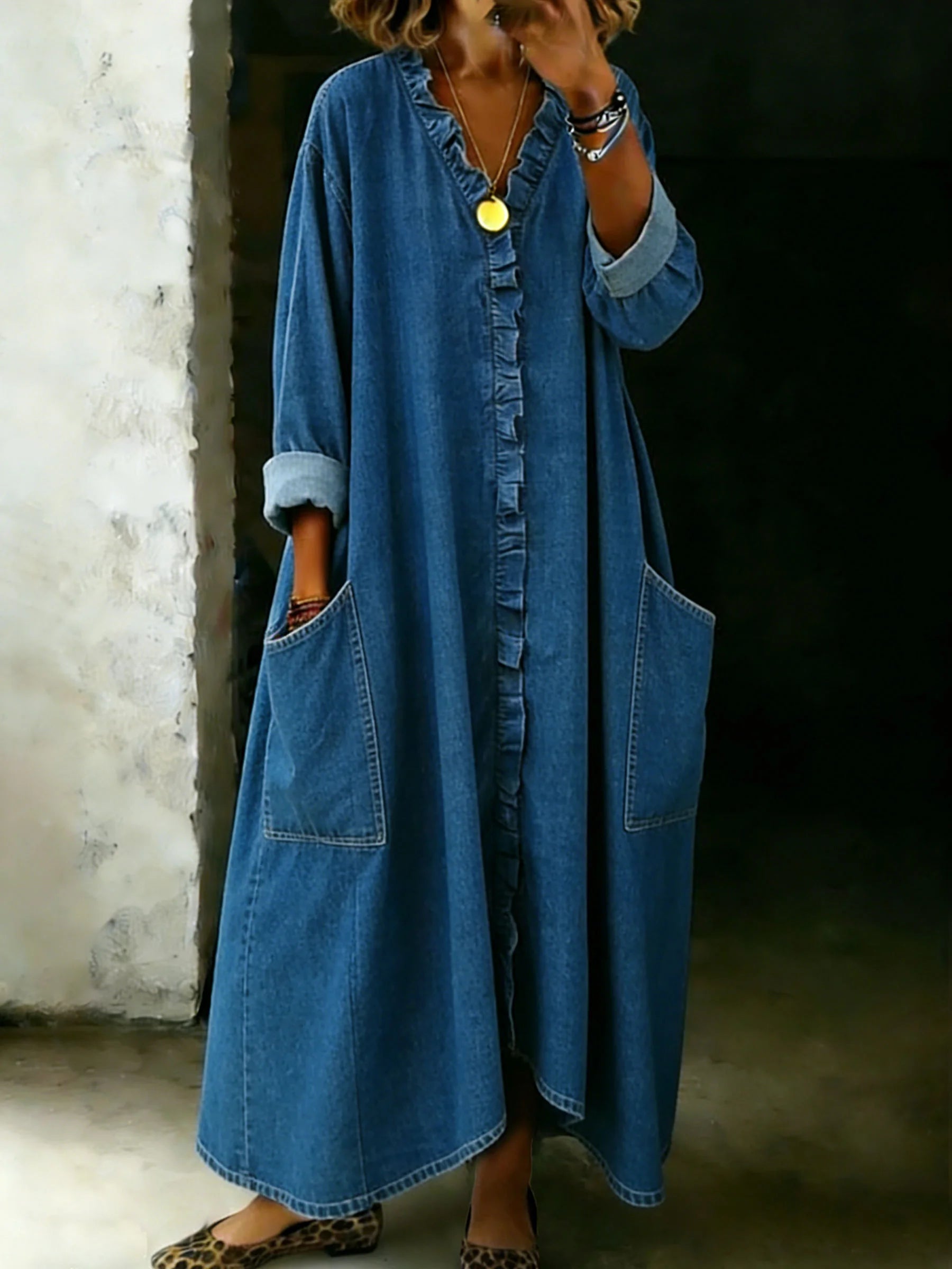 Vestito Vanessa - in cotone denim leggero