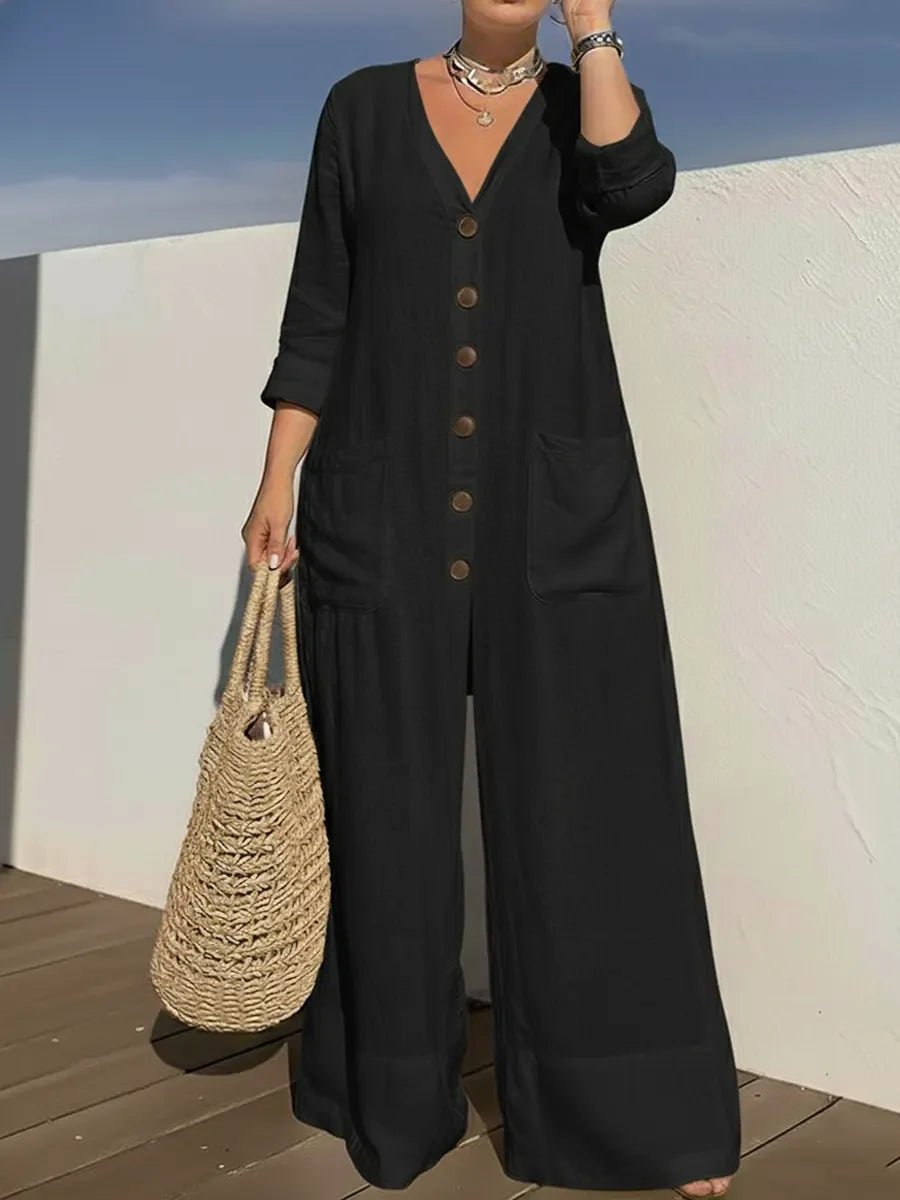 Completo 1 pezzo Giulia - in lino e cotone