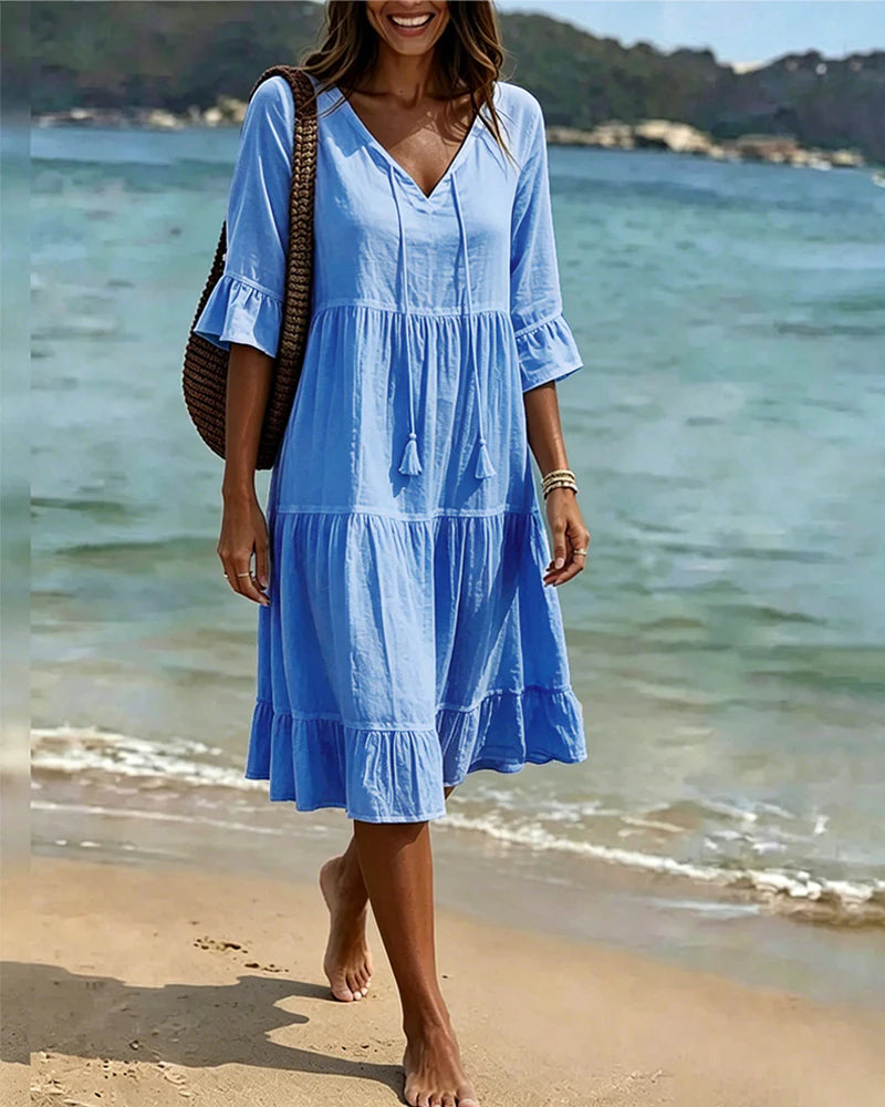 Vestito Beatrice - in lino e cotone