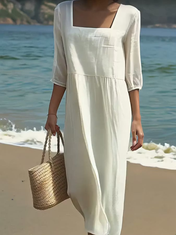 Vestito Lucrezia - in lino e cotone