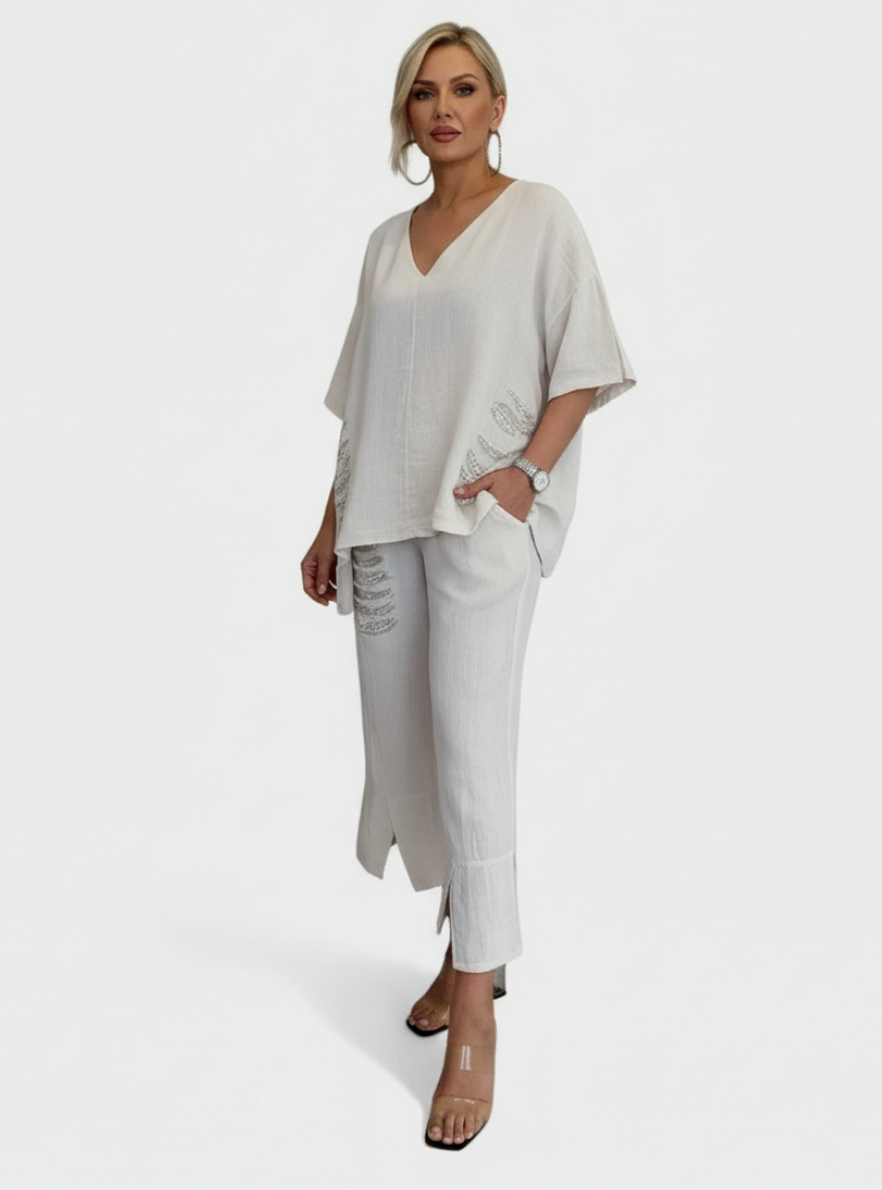 Coordinato Angela  - in seta e cotone