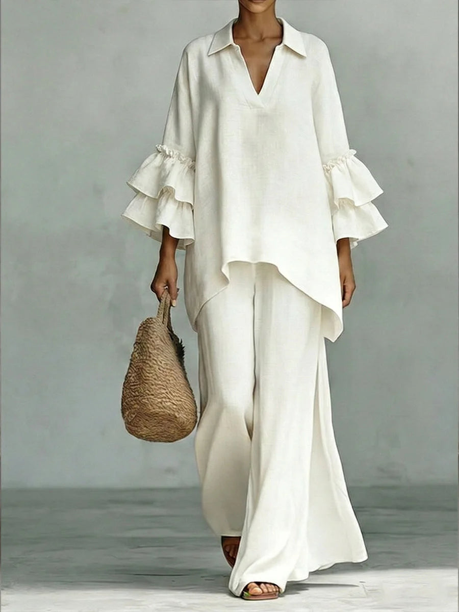 Coordinato Greta - in lino e cotone