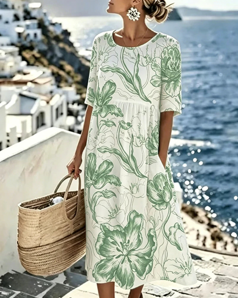 Vestito Ginevra - in lino e cotone