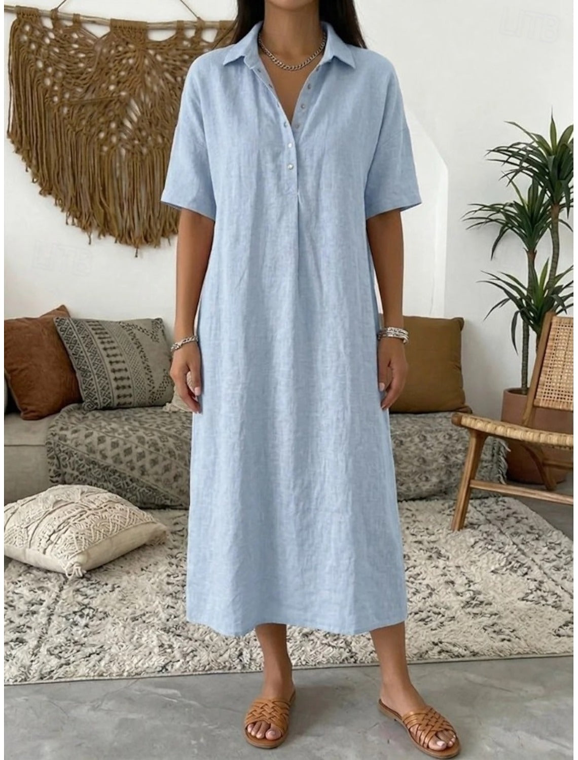 Vestito Esmeralda - in lino e cotone