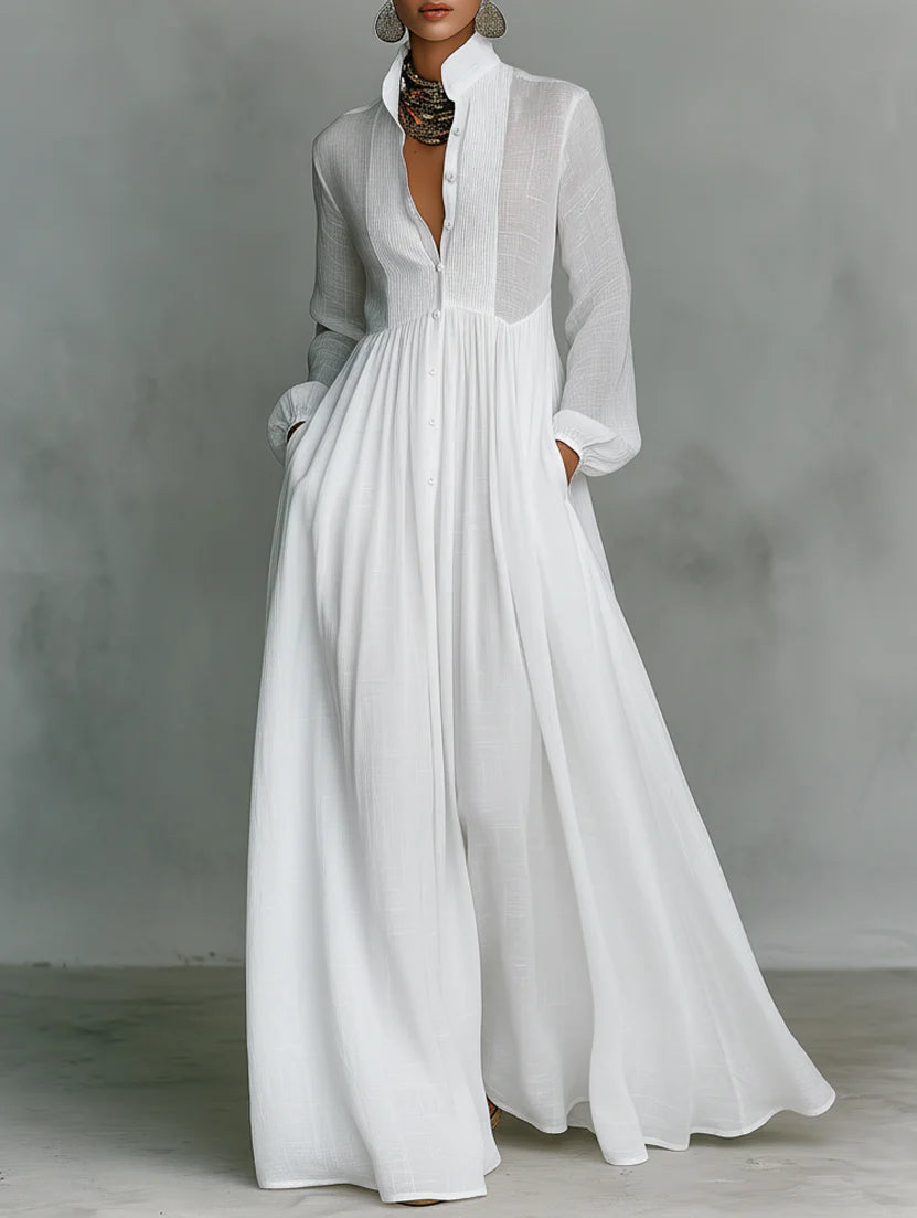 Vestito Clarissa - in lino e cotone
