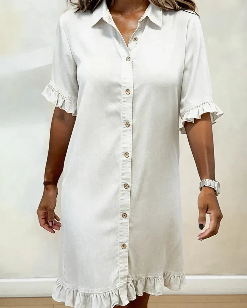 Vestito Michela - in cotone demin leggero