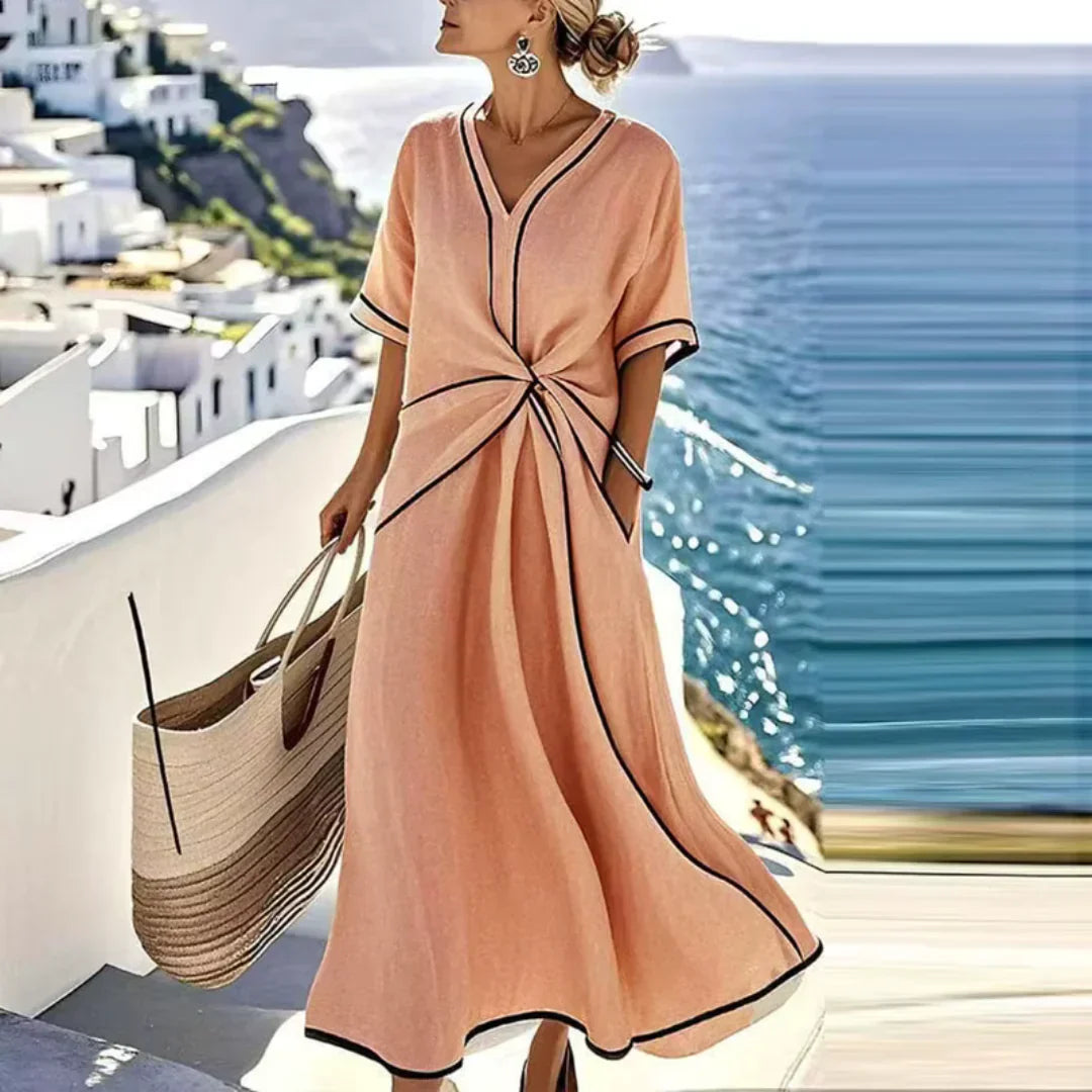 Vestito Elisa - in lino e cotone