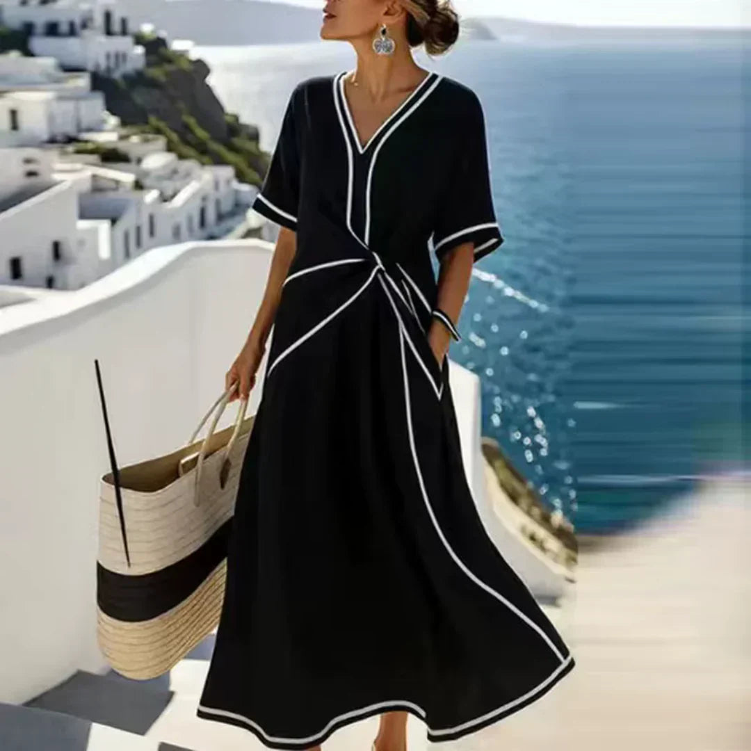 Vestito Elisa - in lino e cotone