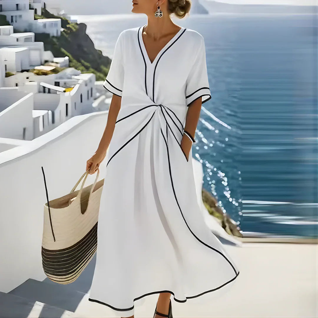 Vestito Elisa - in lino e cotone