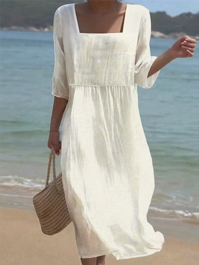 Vestito Lucrezia - in lino e cotone
