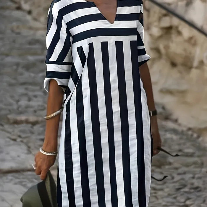 Vestito Gioia a Righe - 100% LIno
