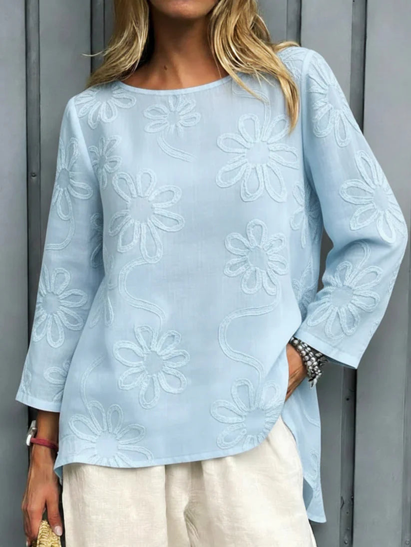 Blusa Rosalia - in lino e cotone