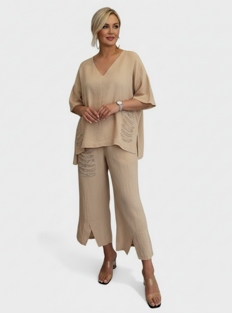 Coordinato Angela  - in seta e cotone