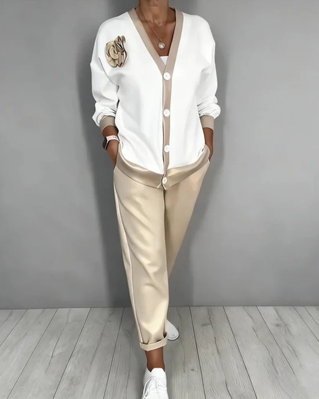 Coordinato Rose - in cotone e seta