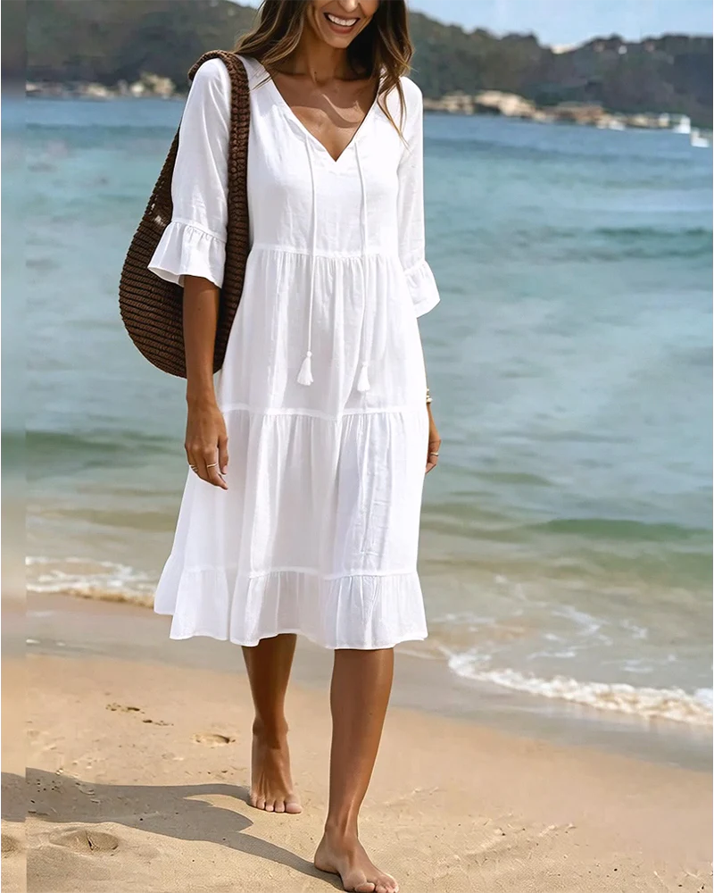 Vestito Beatrice - in lino e cotone