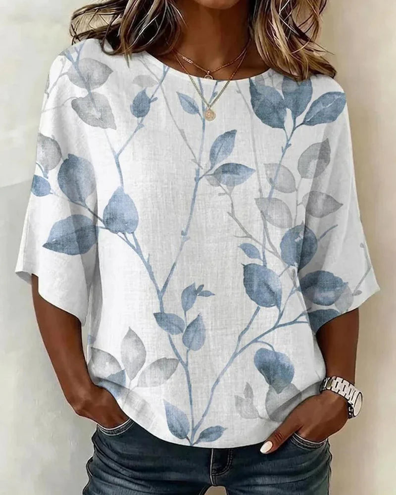 Blusa Elena - in lino e cotone