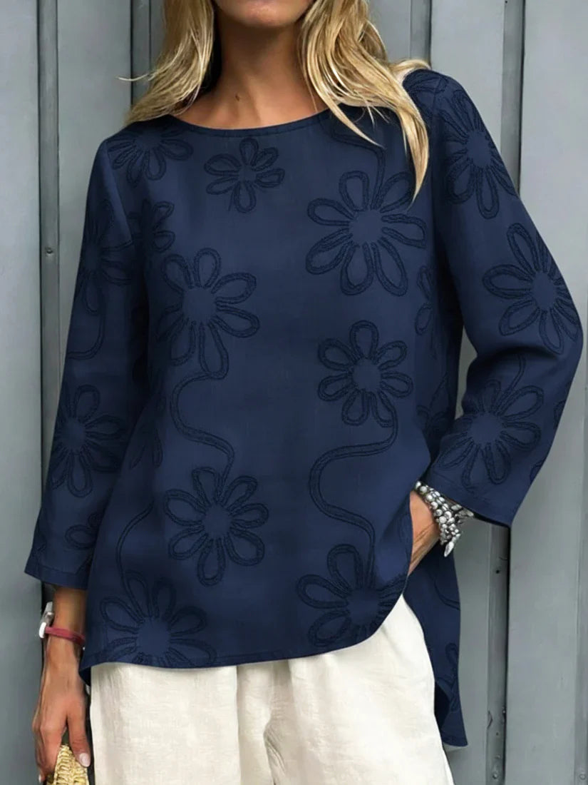 Blusa Rosalia - in lino e cotone