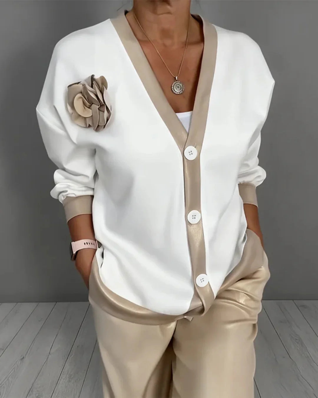 Coordinato Rose - in cotone e seta