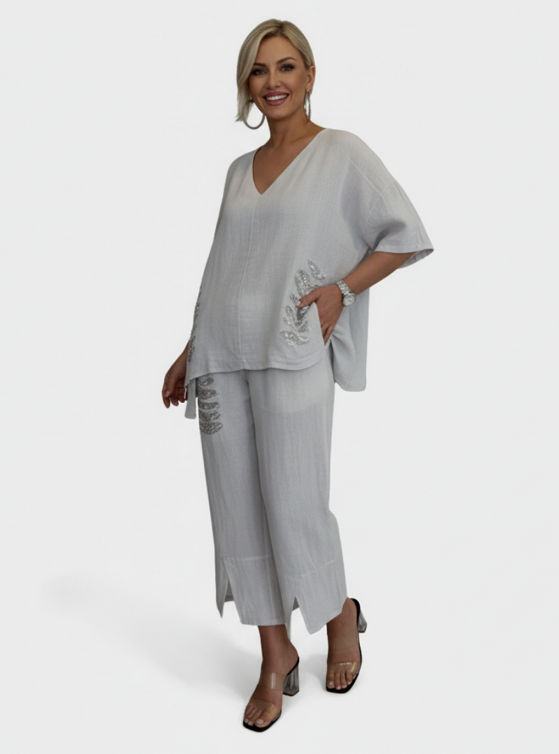 Coordinato Angela  - in seta e cotone