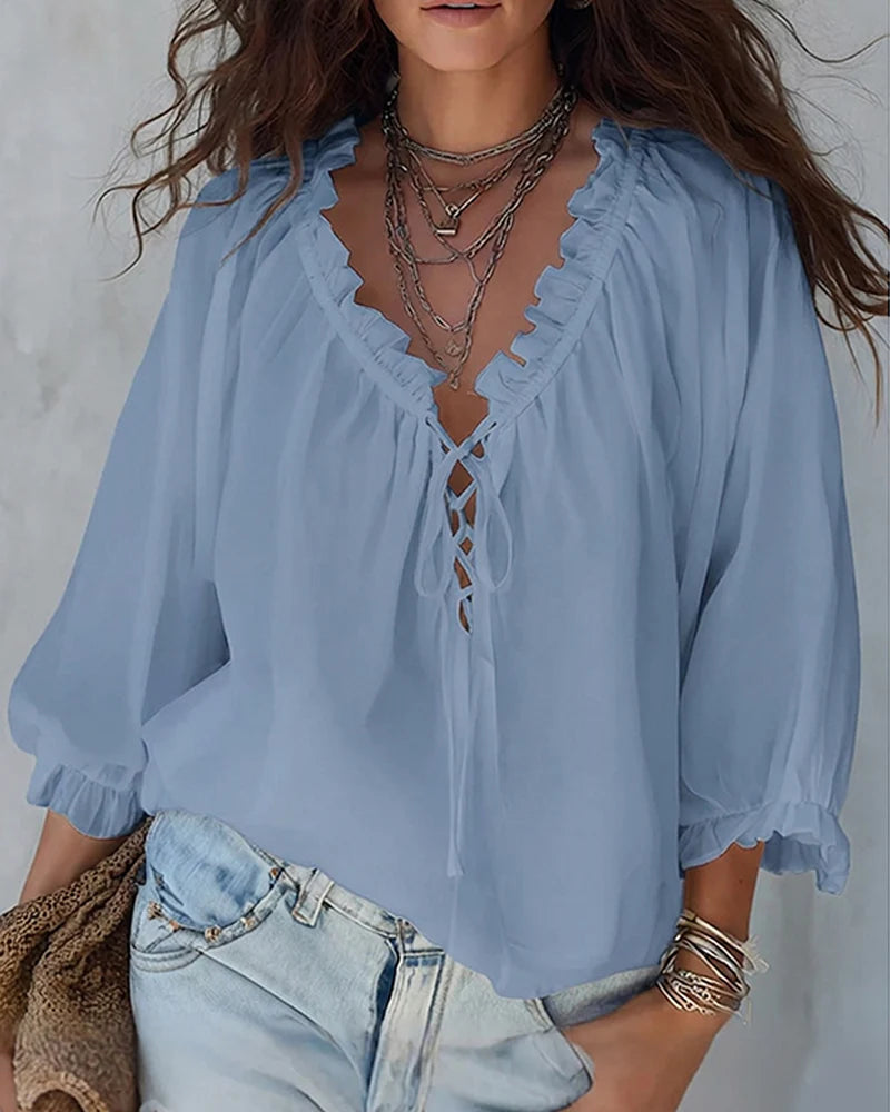 Blusa Gaia - in seta e cotone