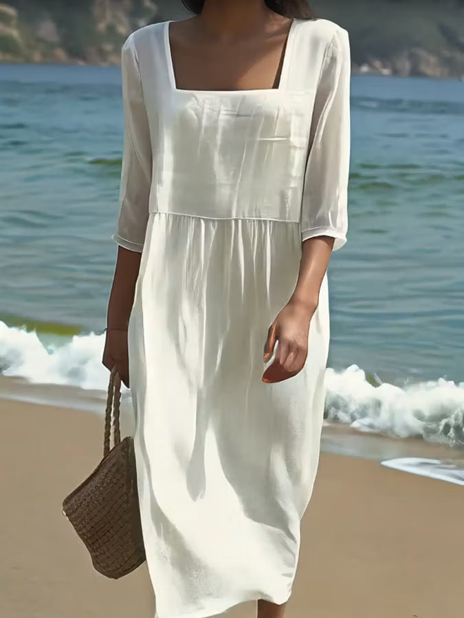 Vestito Lucrezia - in lino e cotone