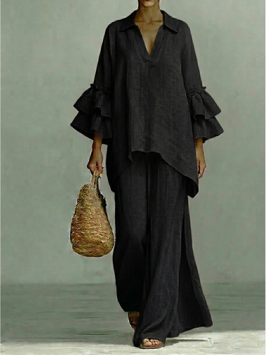 Coordinato Greta - in lino e cotone