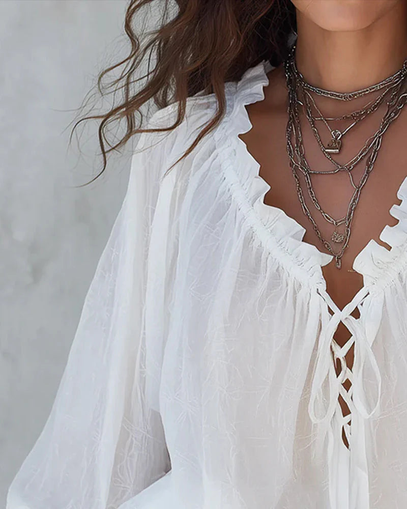 Blusa Gaia - in seta e cotone