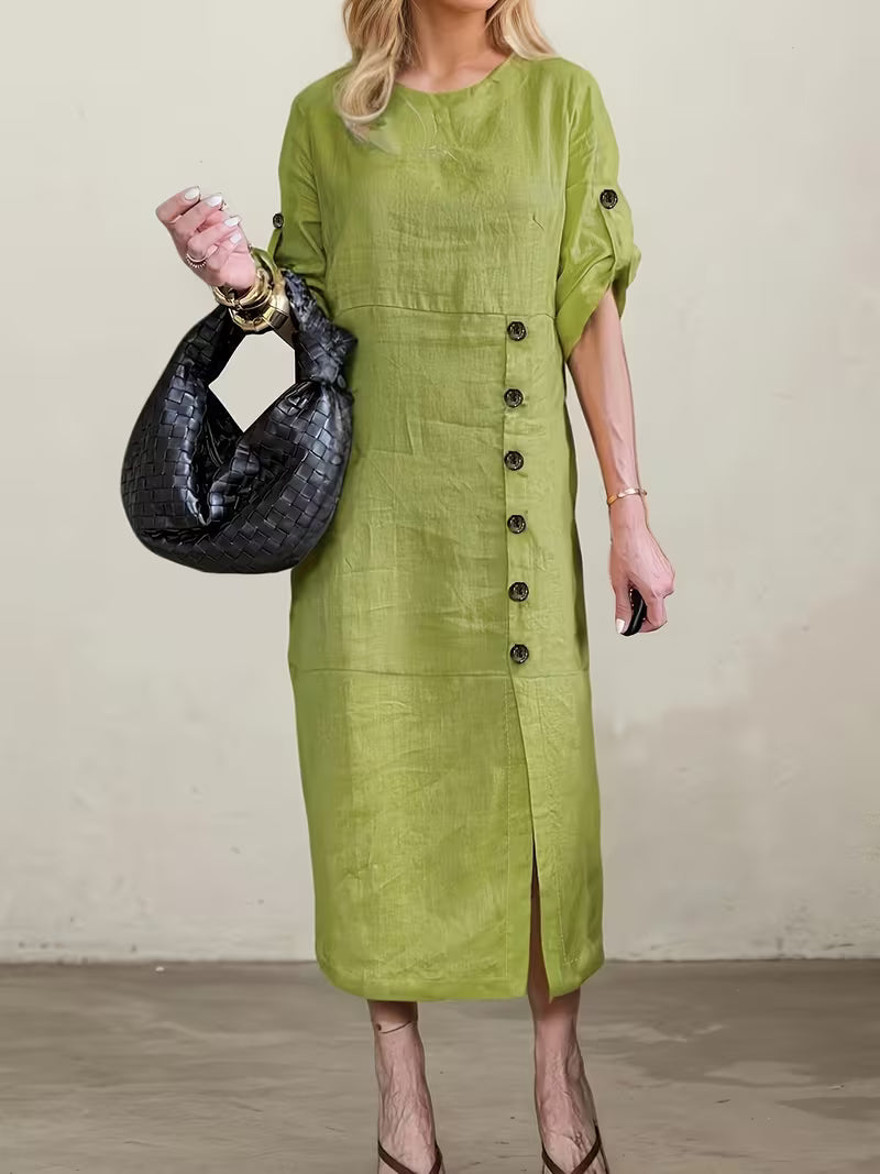 Vestito Paola - in cotone e lino