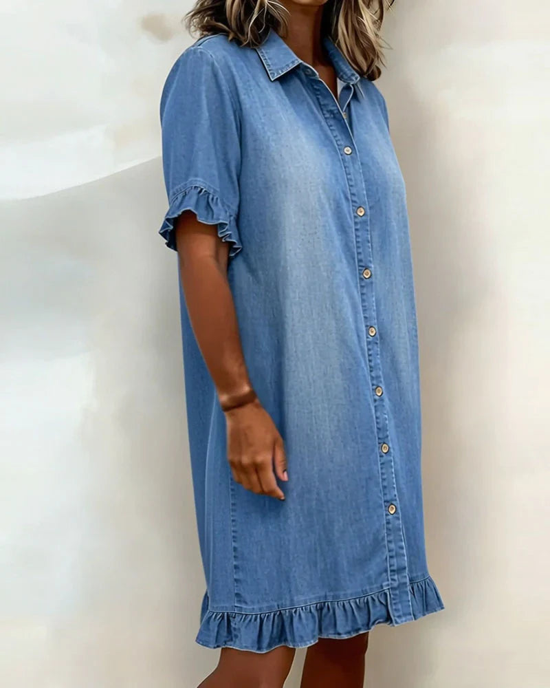 Vestito Michela - in cotone demin leggero