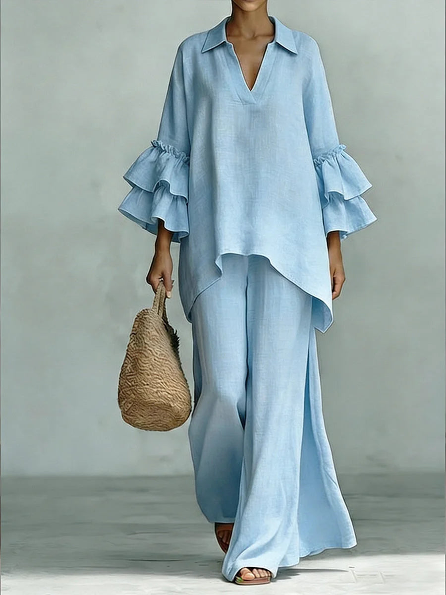 Coordinato Greta - in lino e cotone