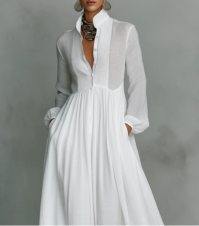 Vestito Clarissa - in lino e cotone