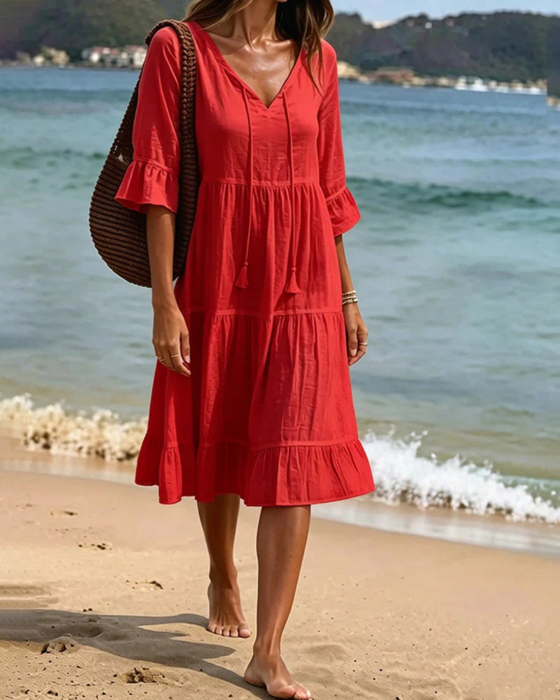 Vestito Beatrice - in lino e cotone