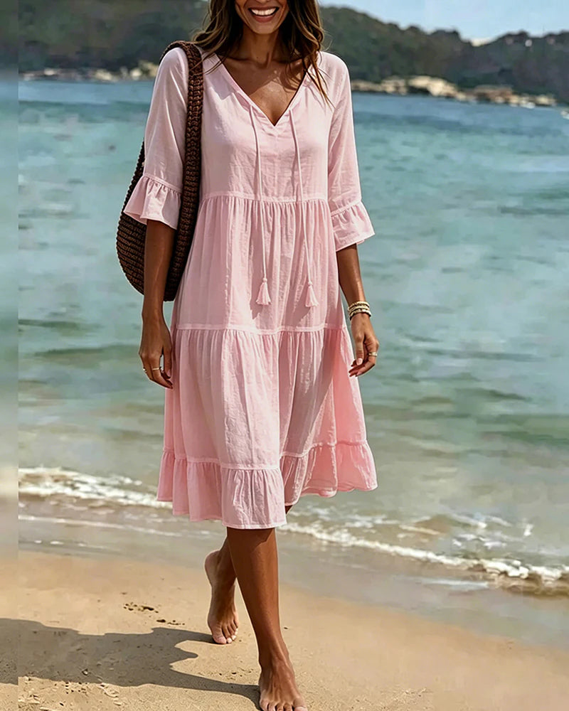 Vestito Beatrice - in lino e cotone