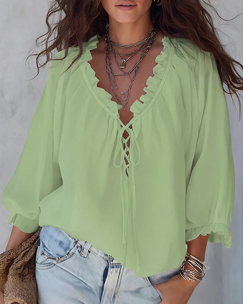 Blusa Gaia - in seta e cotone