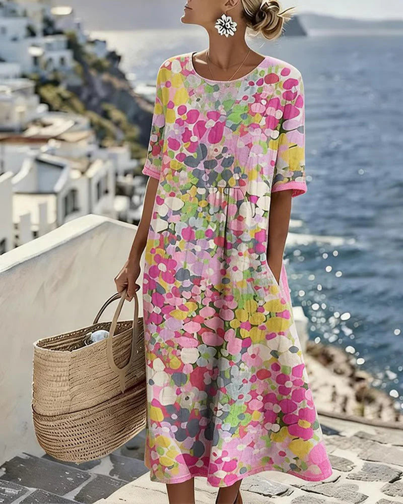 Vestito Denise - in lino e cotone
