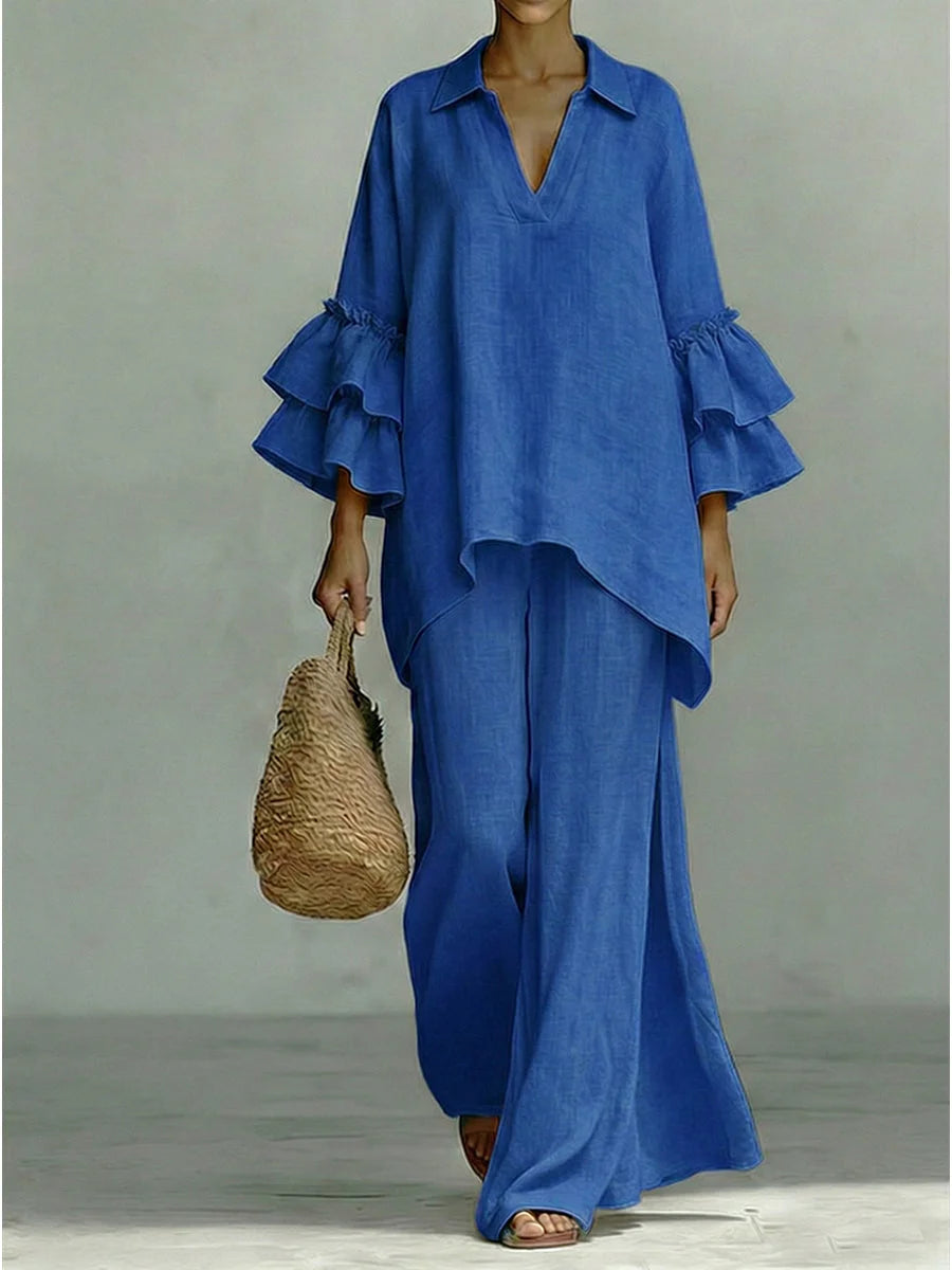 Coordinato Greta - in lino e cotone
