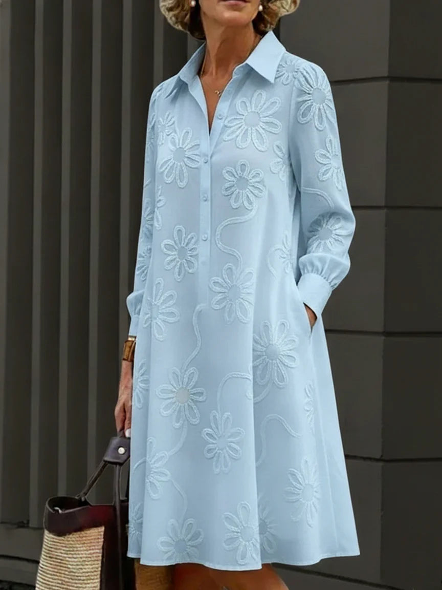 Vestito Violeta  - in lino e cotone