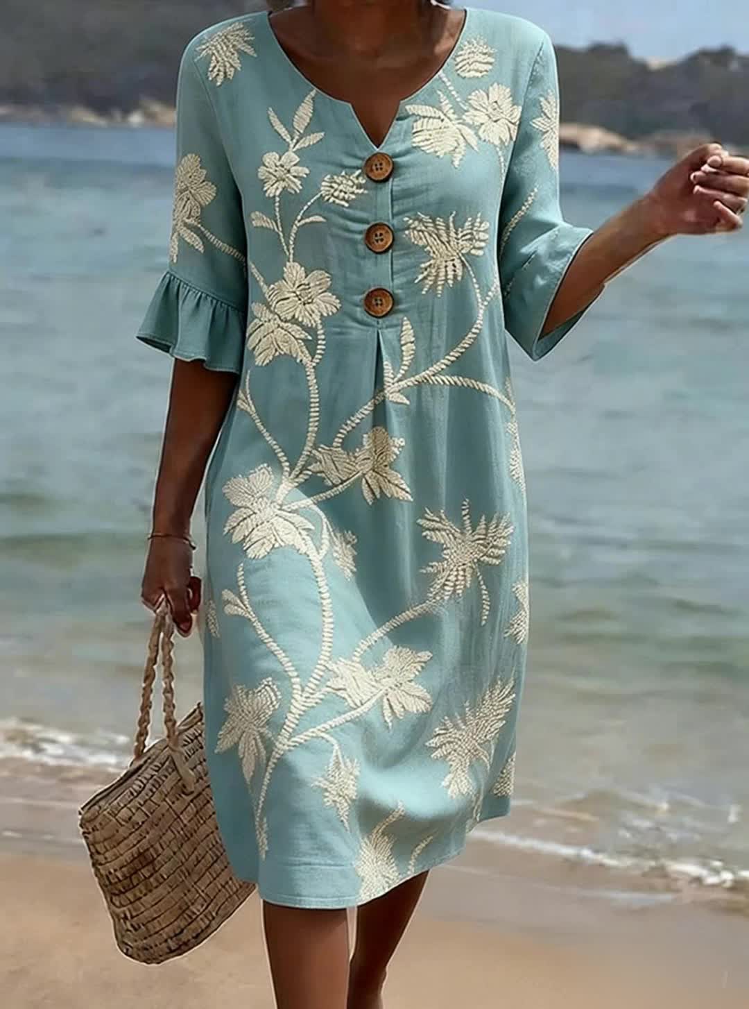Vestito Stella - in lino e cotone