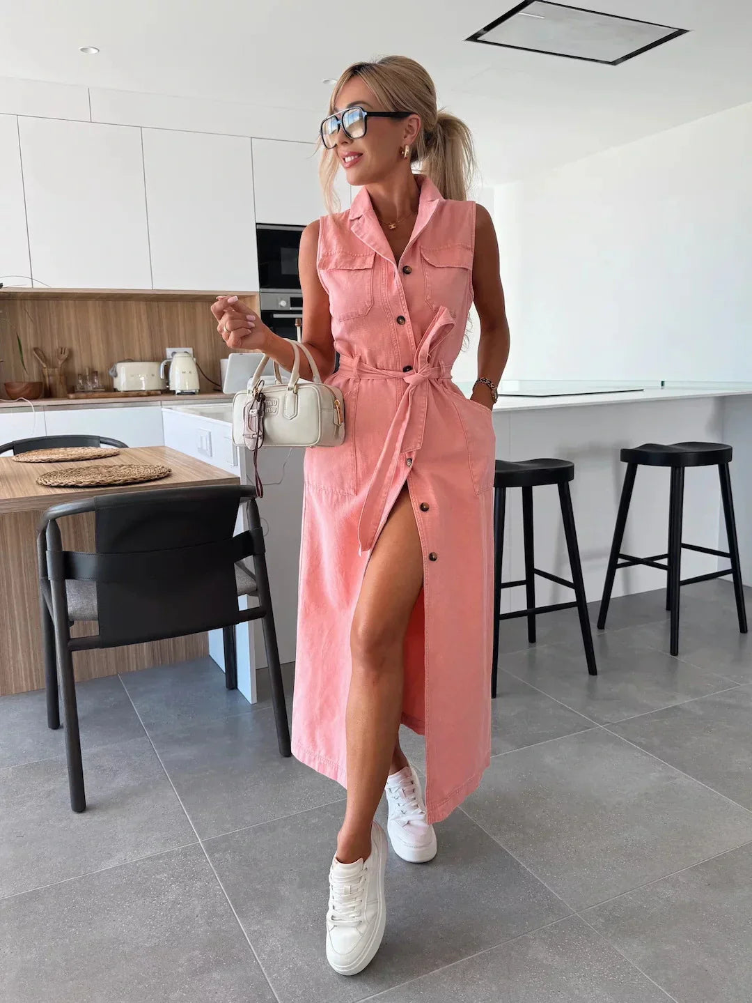 Vestito Silvia - in cotone demin leggero