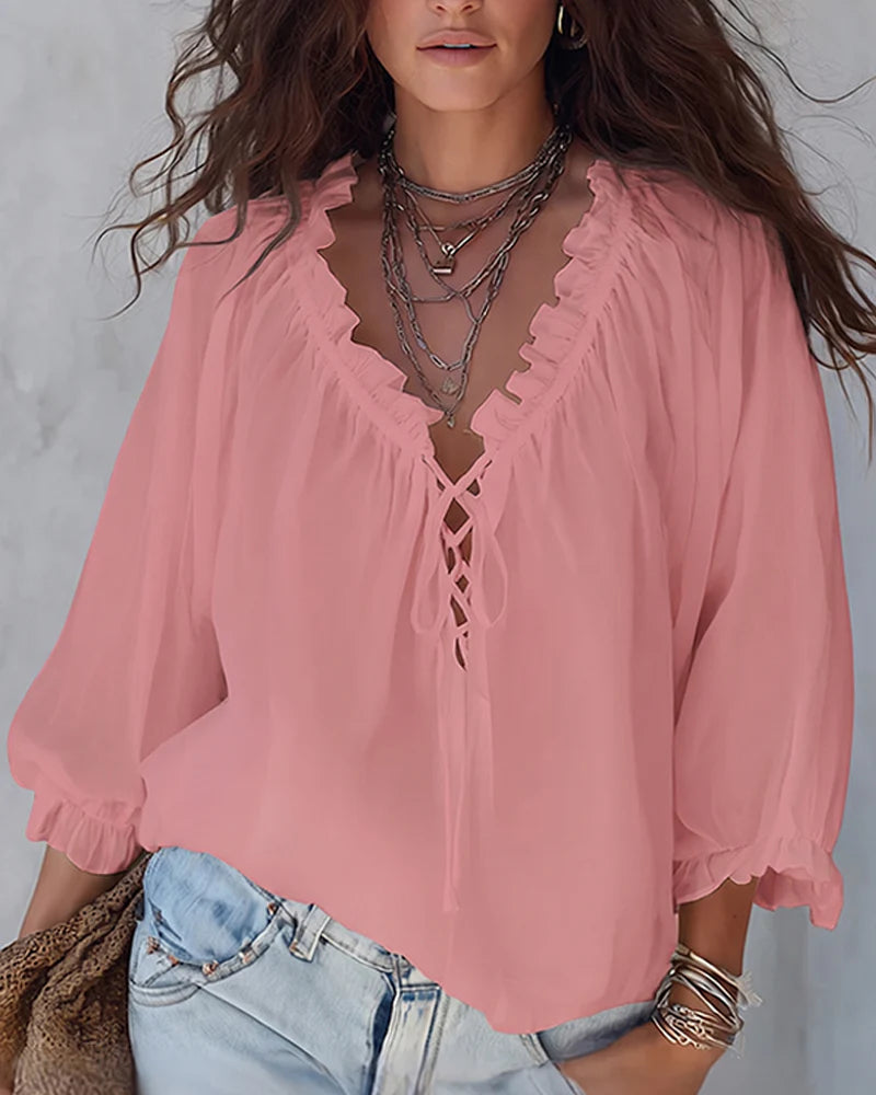 Blusa Gaia - in seta e cotone