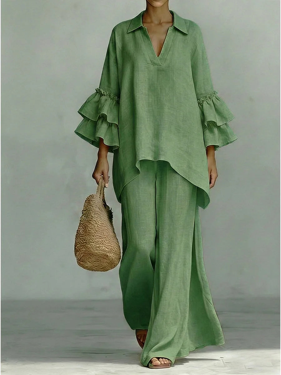 Coordinato Greta - in lino e cotone