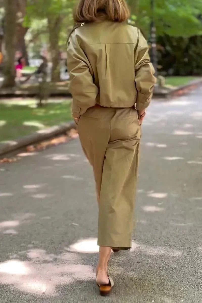 Coordinato Lucia -  in cotone elasticizzato leggero