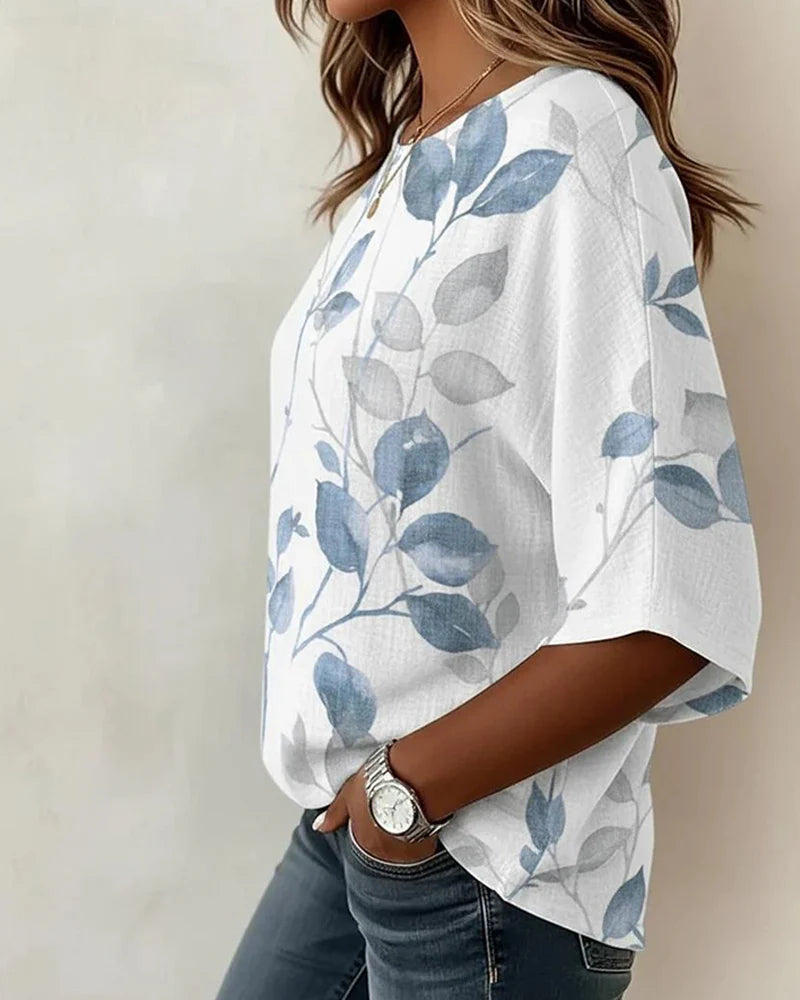 Blusa Elena - in lino e cotone