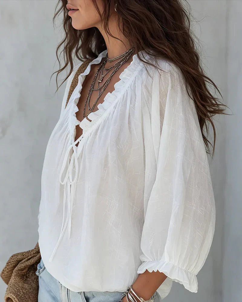 Blusa Gaia - in seta e cotone