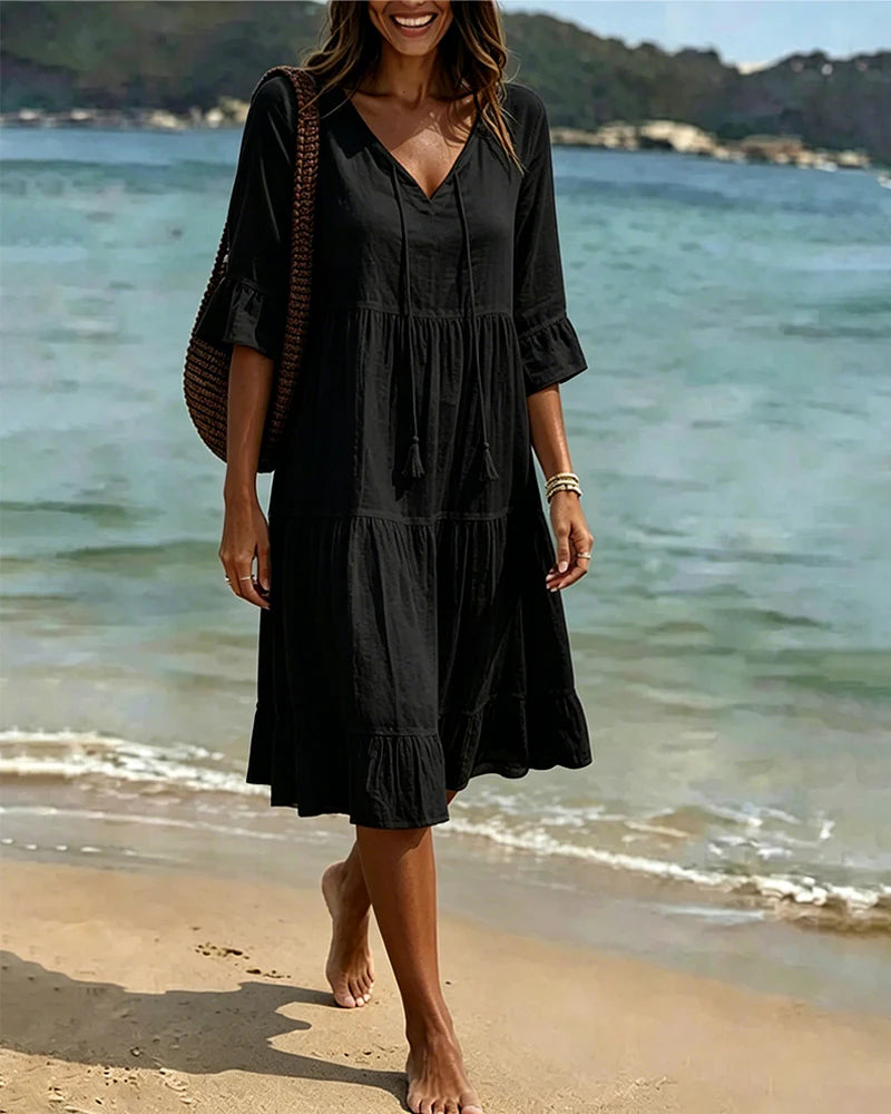 Vestito Beatrice - in lino e cotone