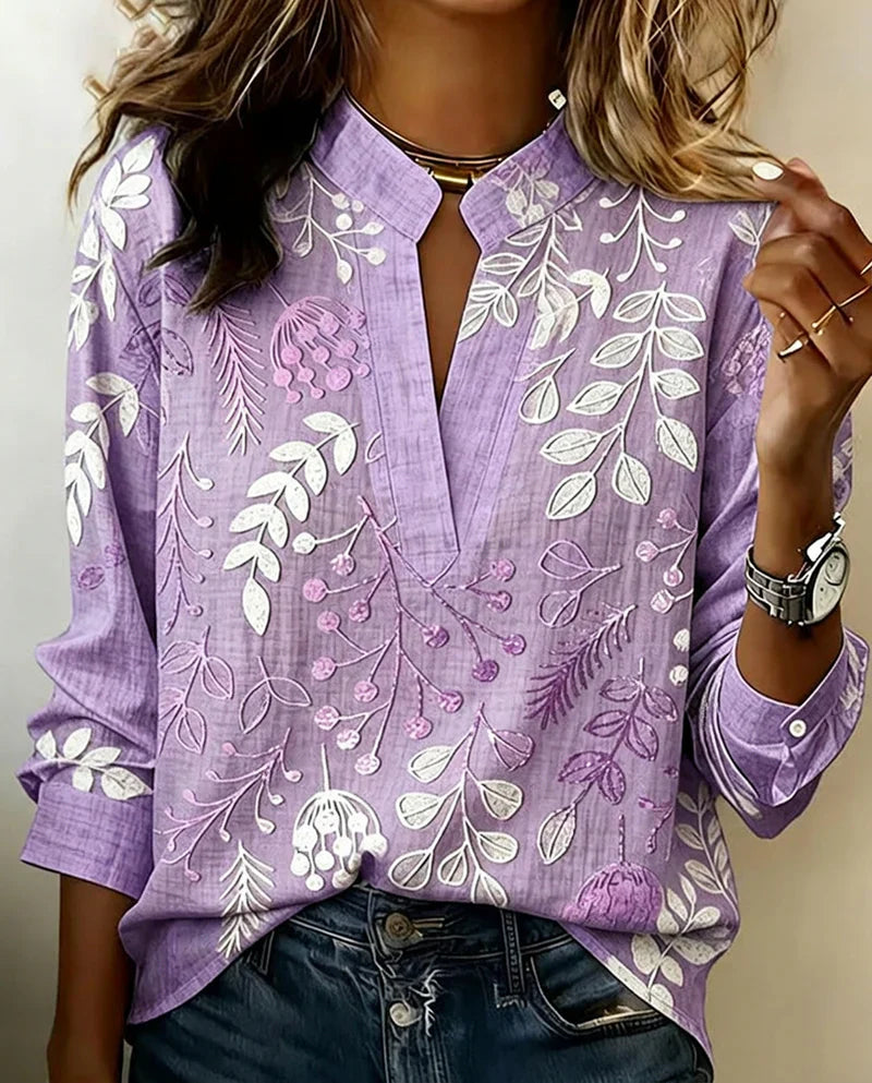 Blusa Nicole - in lino e cotone