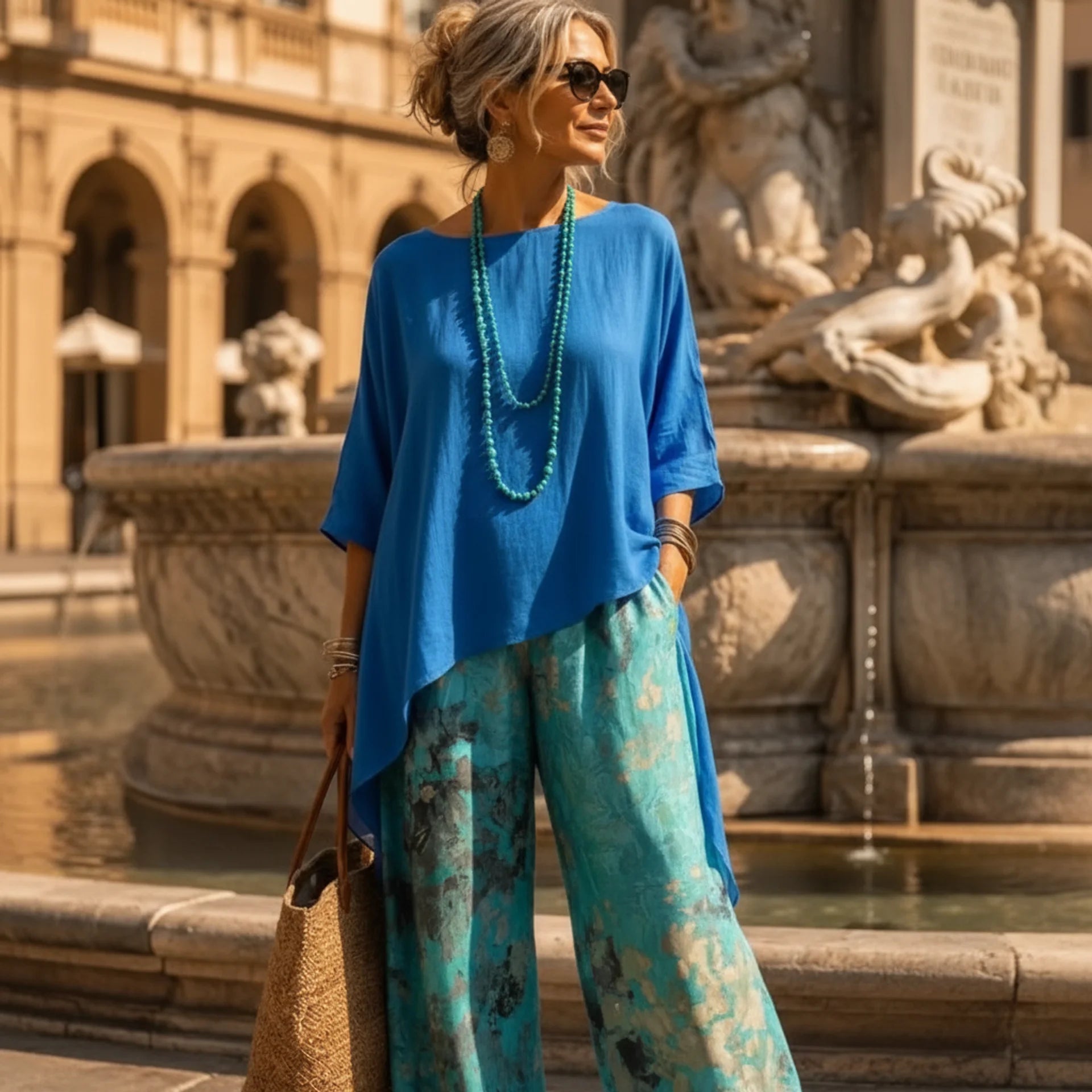 Coordinato Naomi - in seta e cotone