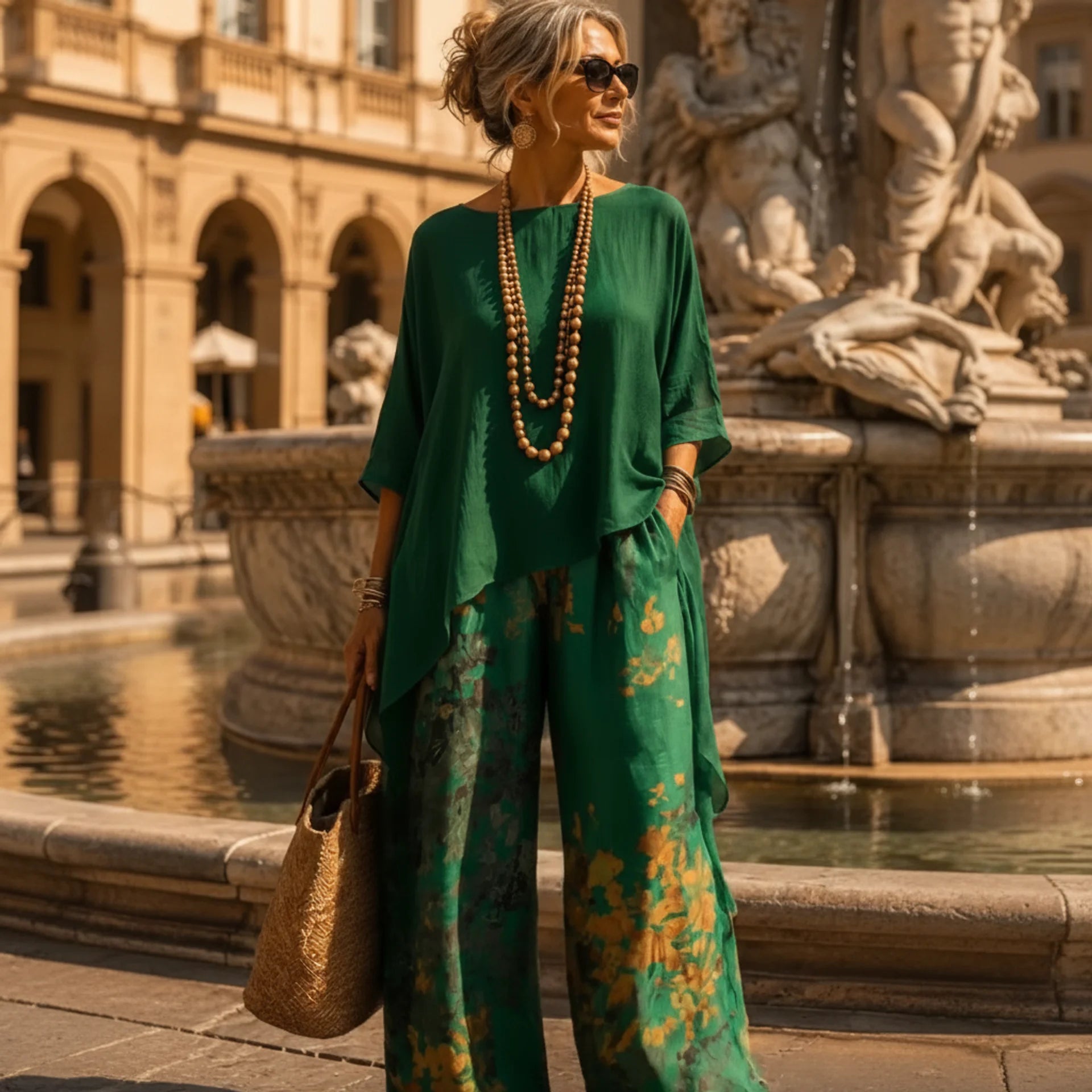 Coordinato Naomi - in seta e cotone