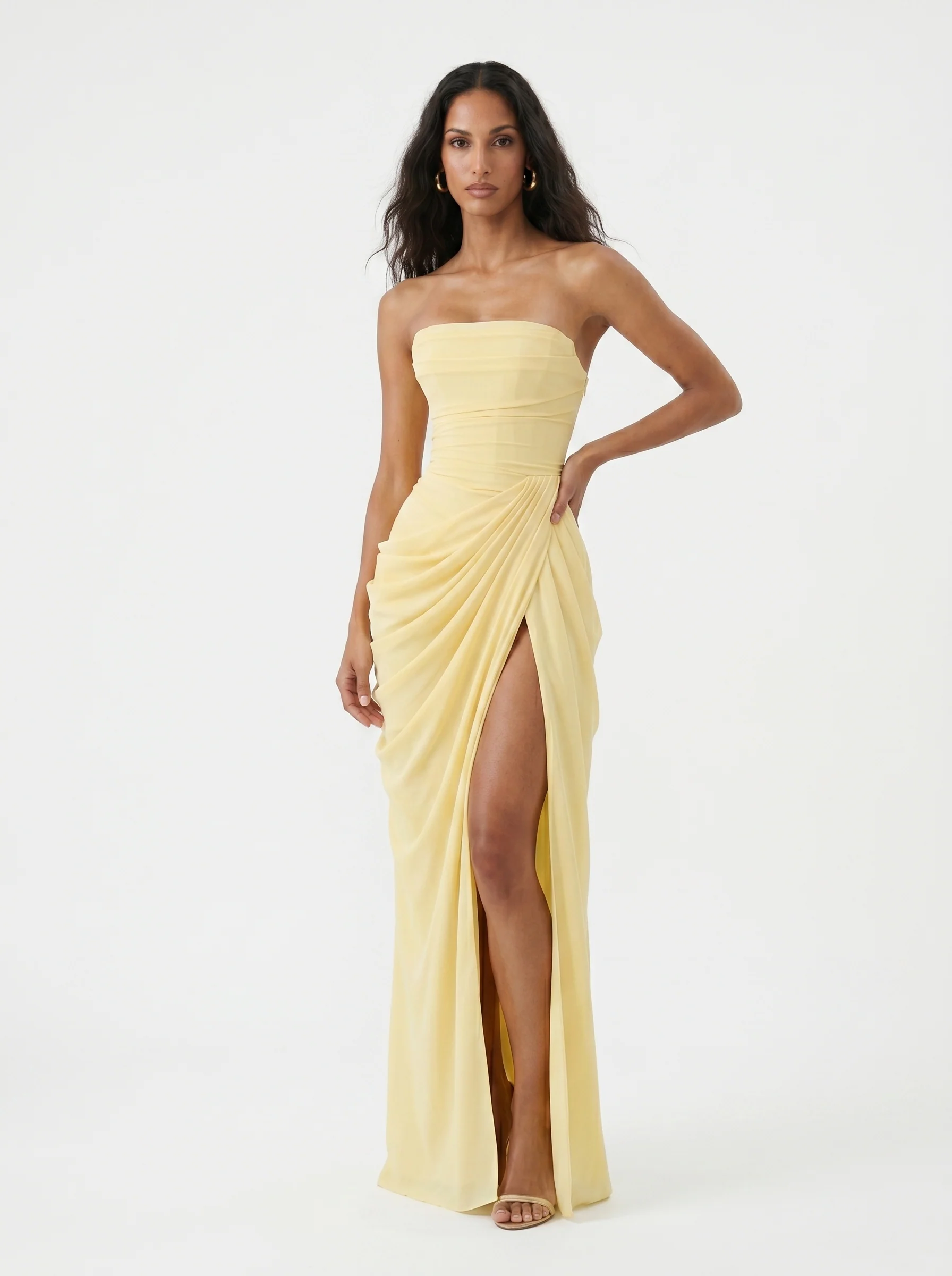 Vestito Greta- in cotone e lino