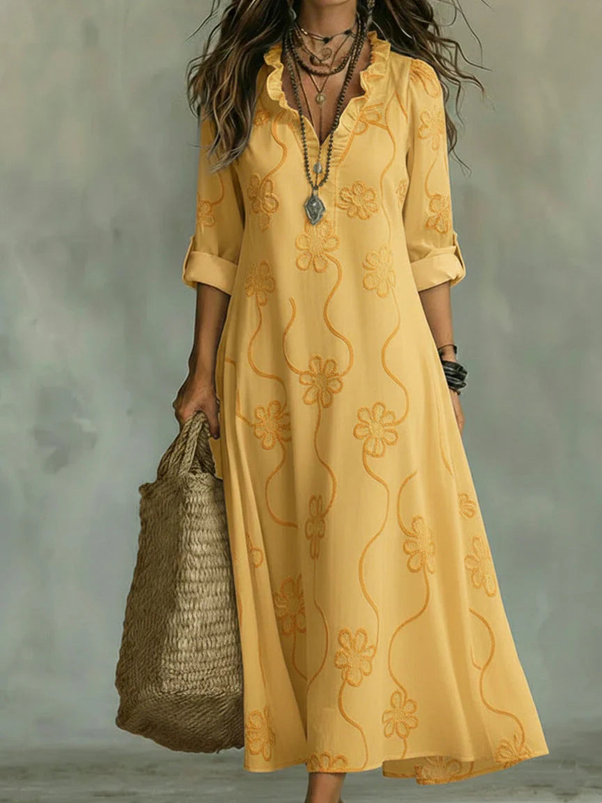 Vestito Iris - in lino e cotone